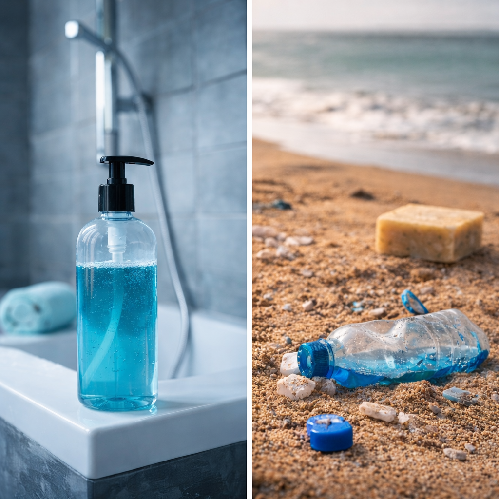 Jabón artesanal vs gel líquido comercial: diferencias reales.