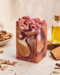 Jabón artesanal de Sándalo — Calma y aroma amaderado. 100 g | Salitre y Oliva