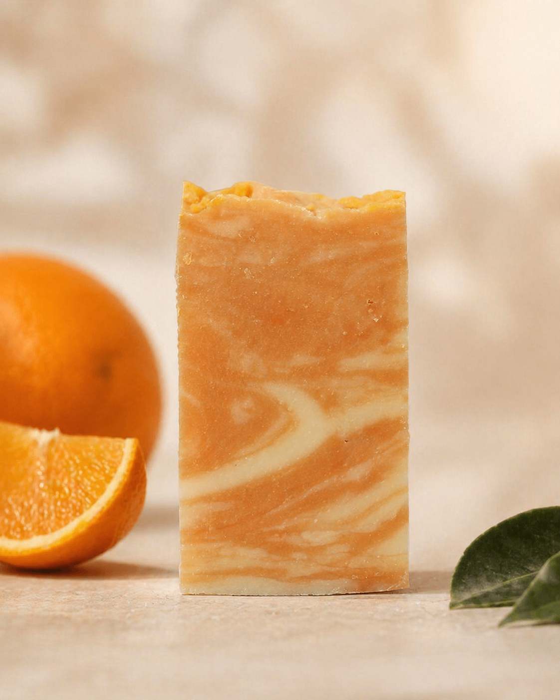 Jabón artesanal de Naranja — Energía cítrica. 100 g | Salitre y Oliva