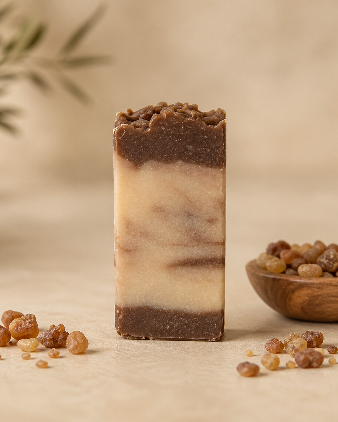 Jabón artesanal de Mirra — Calma resinosa 100 g | Salitre y Oliva