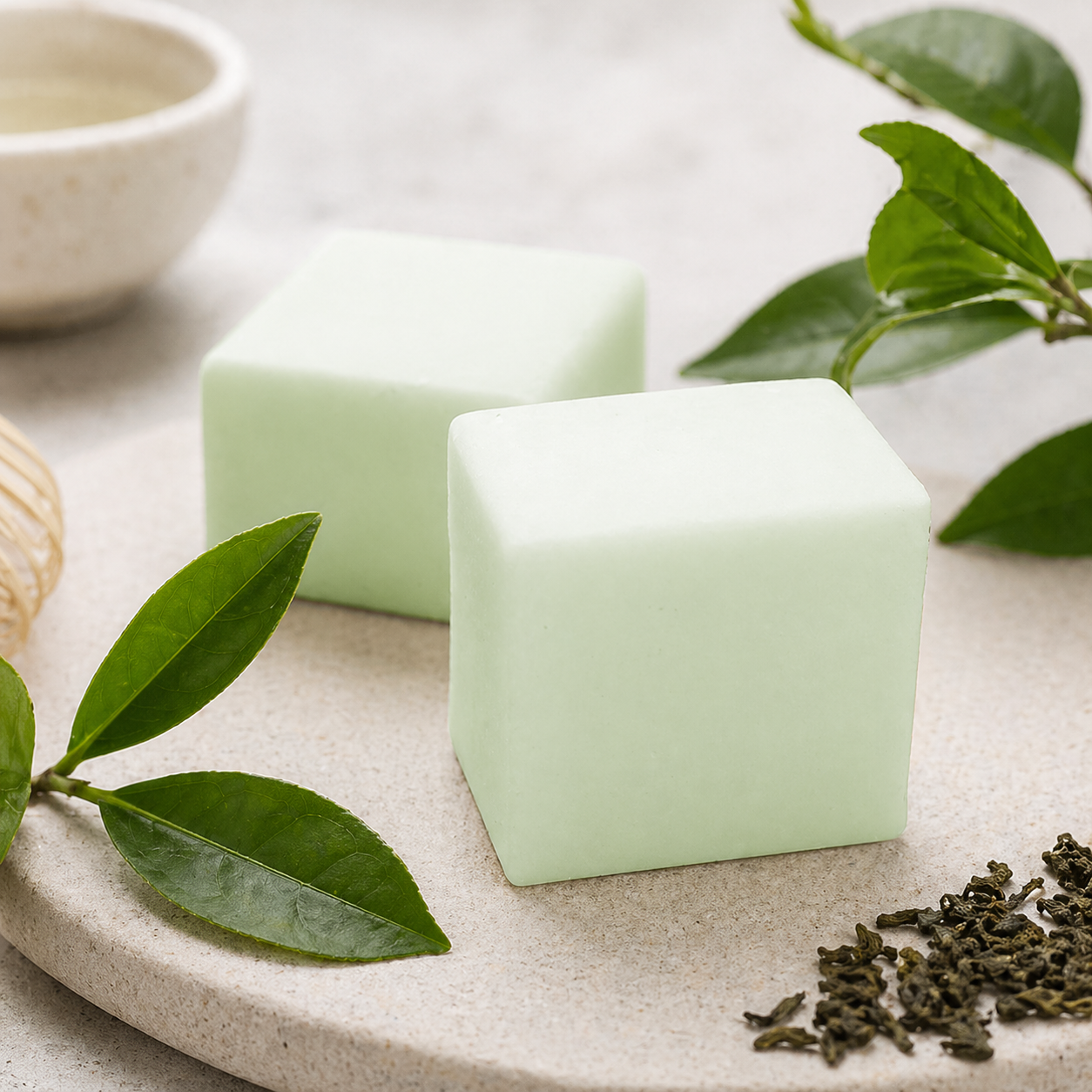 Desodorante sólido natural Té Verde 50 g | Salitre y Oliva