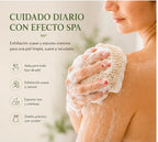 Bolsa natural exfoliante para jabón — Espuma y aprovechamiento.