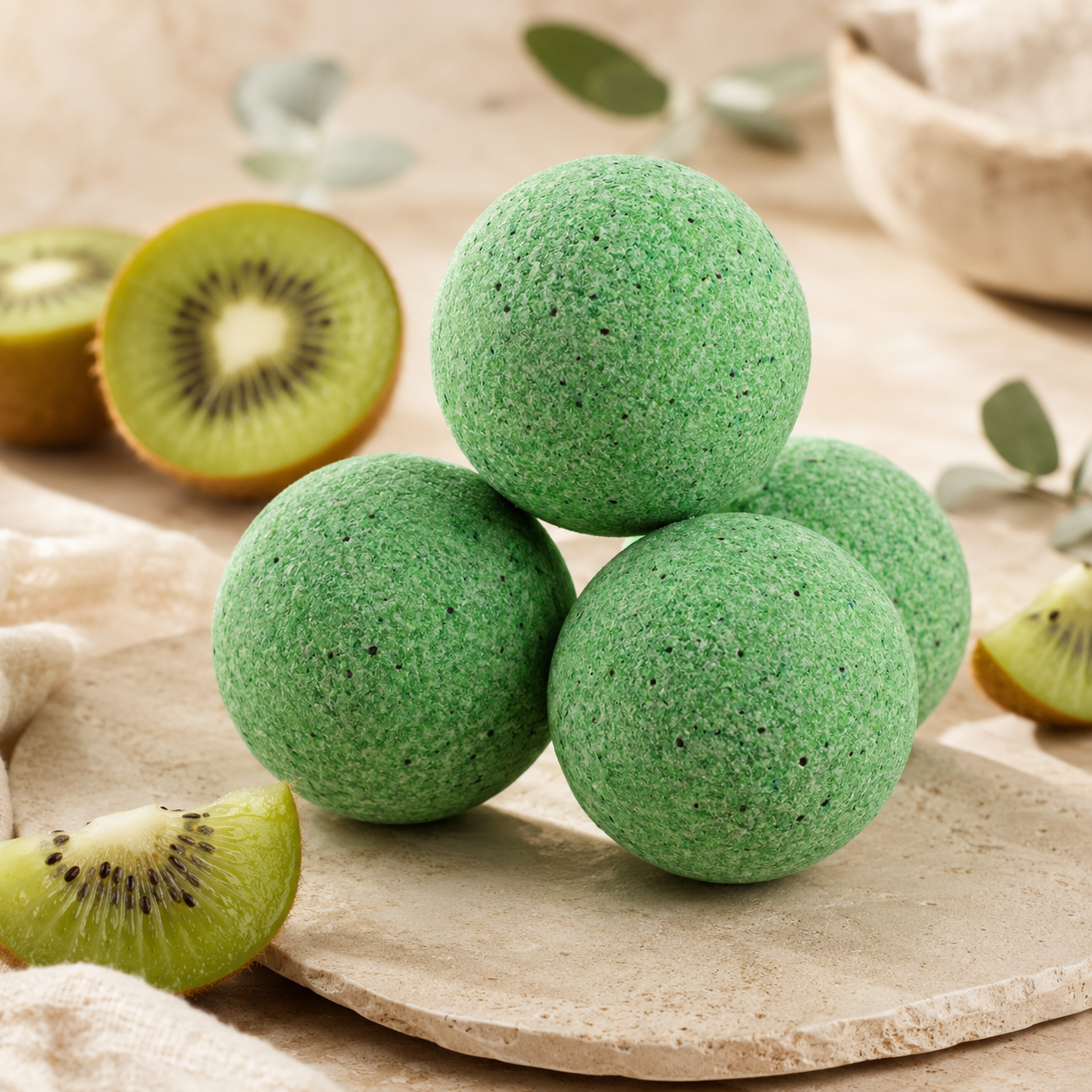 Bola de baño con kiwi