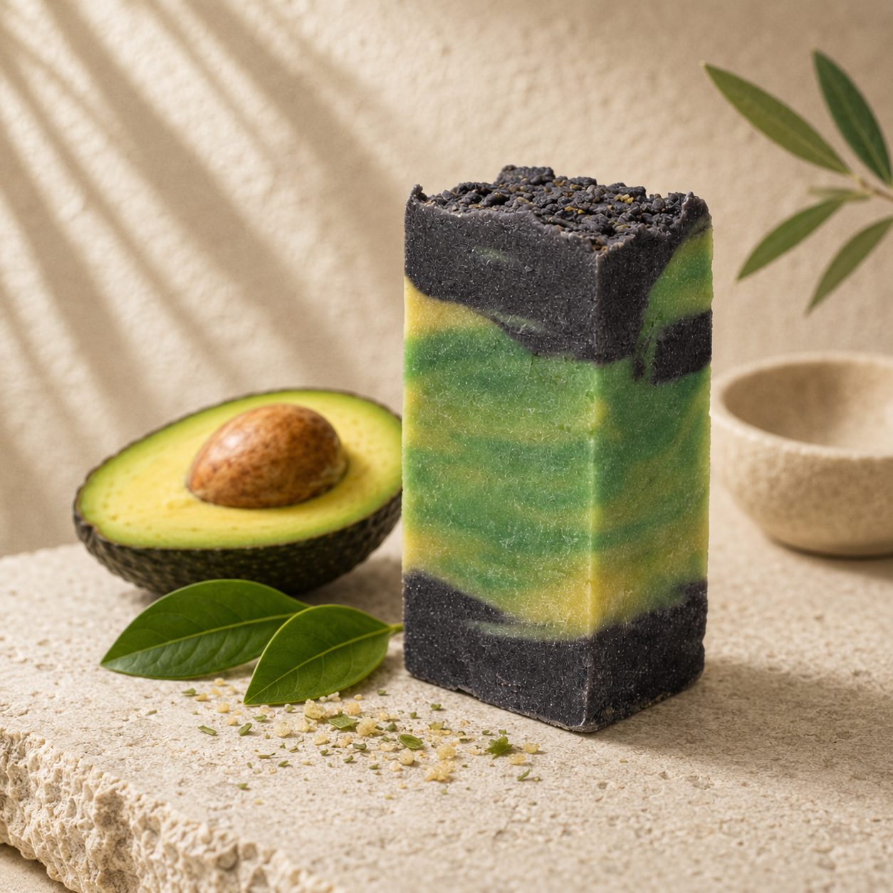 Jabón de aguacate — Nutrición suave. 100 g