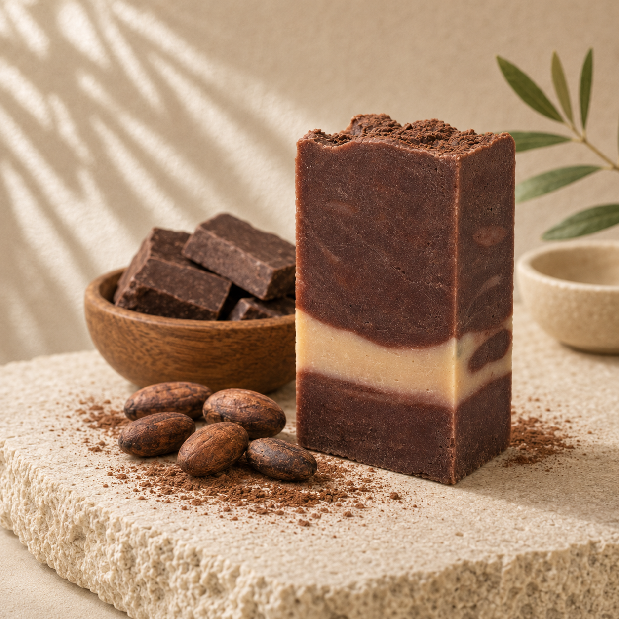 Jabón de chocolate suave — Nutrición golosa. 100 g