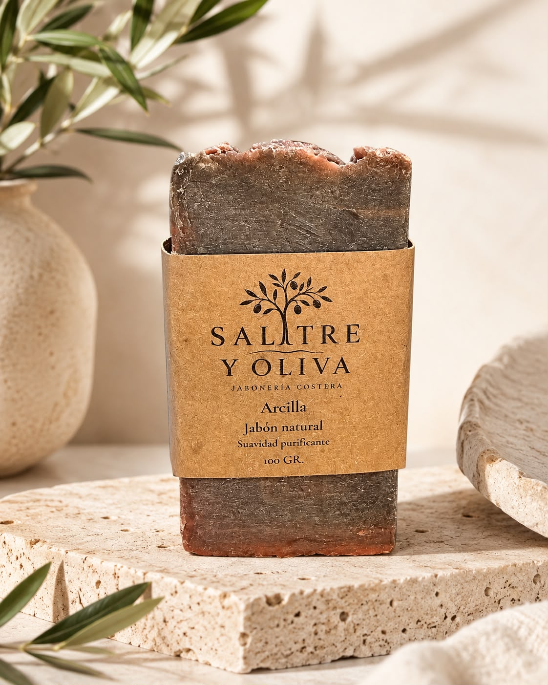 Jabón de Arcilla — Purificante y equilibrante. Pieles grasas 100 g
