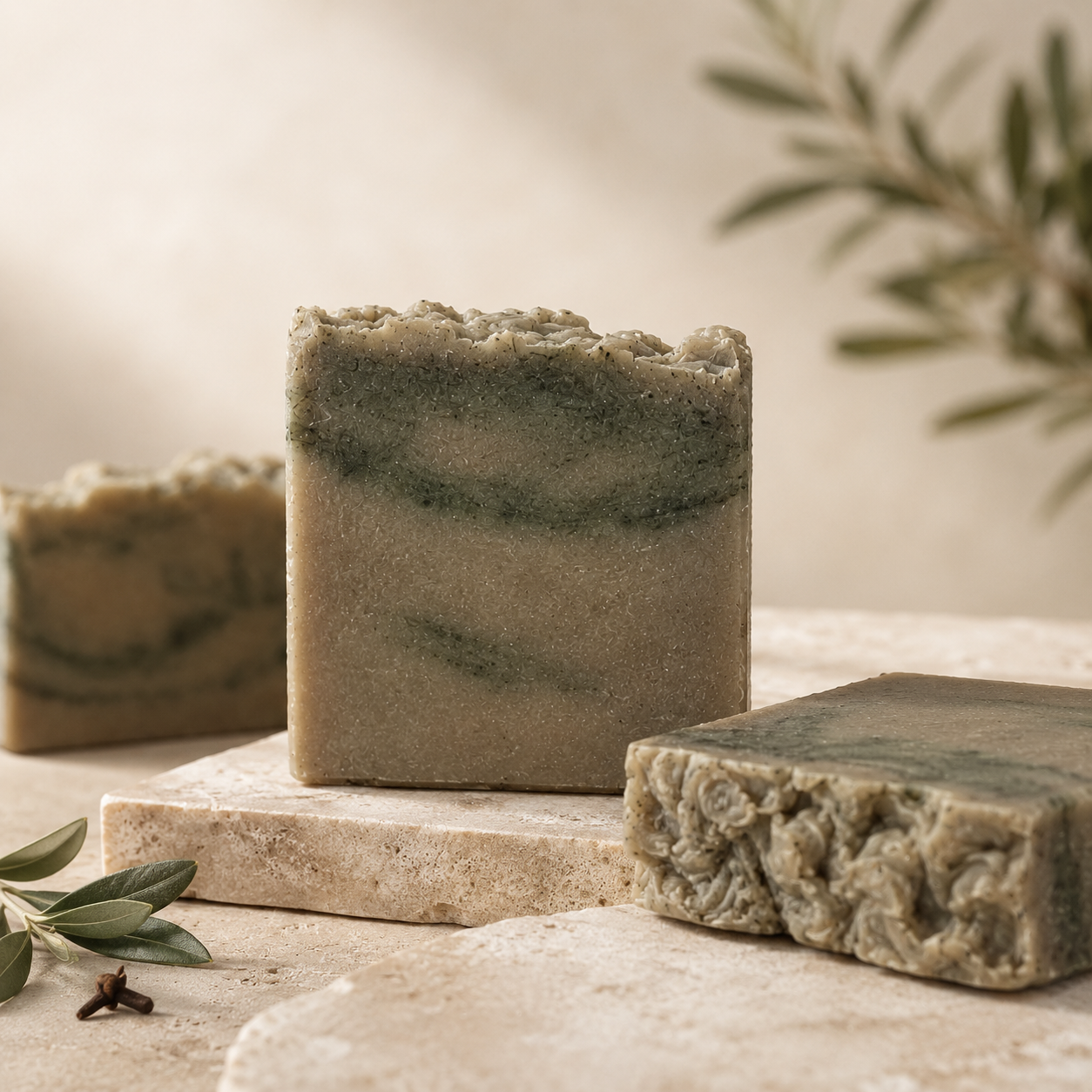 Jabón artesanal de aceite de clavo — Limpieza purificante. 100 g