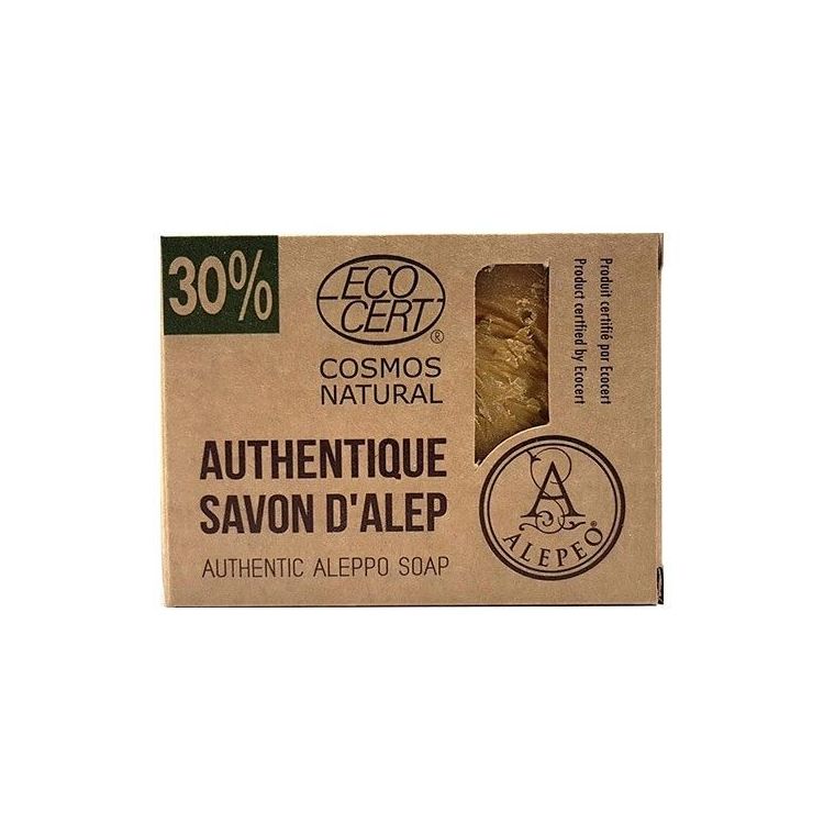 PASTILLA JABÓN ALEPO 30% ECOCERT 200 GR. ALEPEO